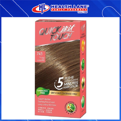 QUICK TOUCH HAIR COLOUR 743- CARAMEL LATTE